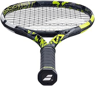 Babolat Pure Aero Plus Tennis Racquet Strung with Syn Gut at Mid-Range Tension