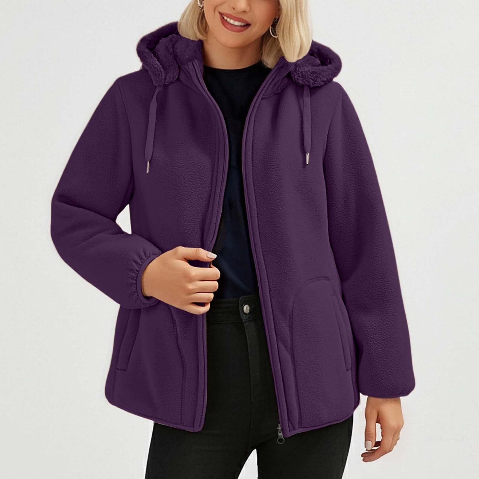 Sudadera con Capucha de Forro Polar para Mujer, cálida y Gruesa, para Invierno, Suave y acogedora, Informal, para Clima frío.