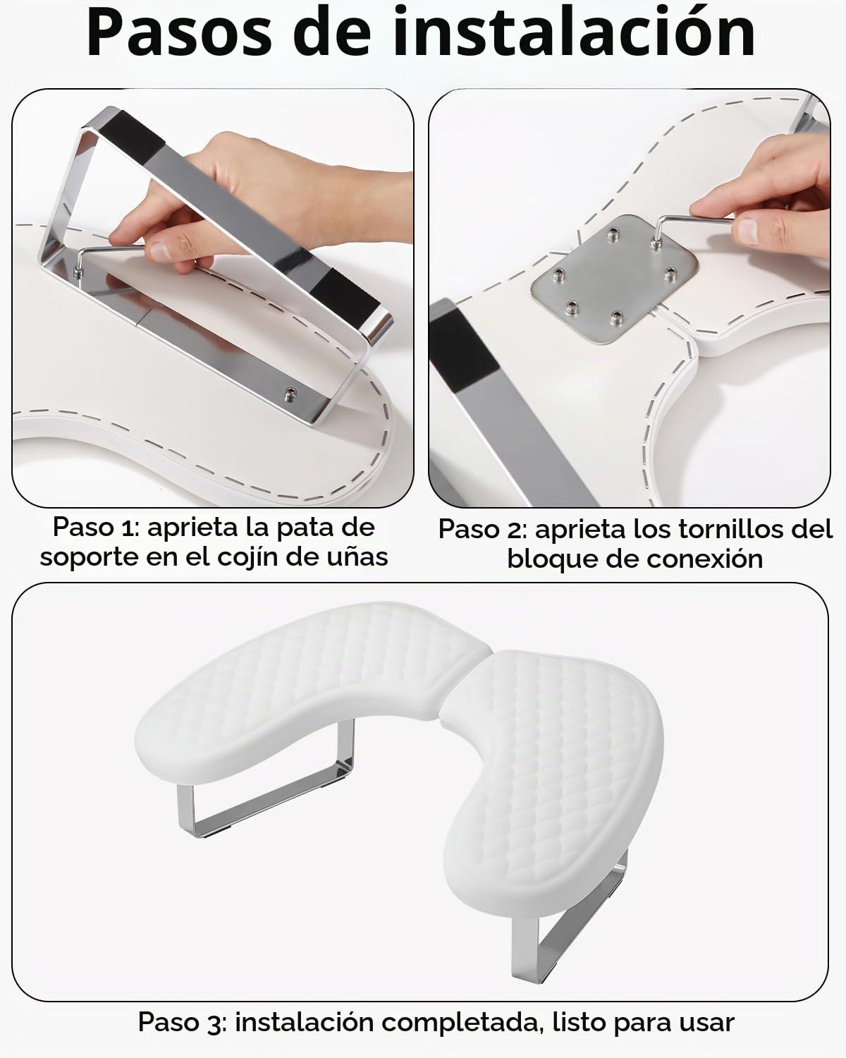 Reposamanos para Uñas, Reposamanos para Uñas, Cojines para Reposabrazos, Adecuado para Manicuras, Manicuristas