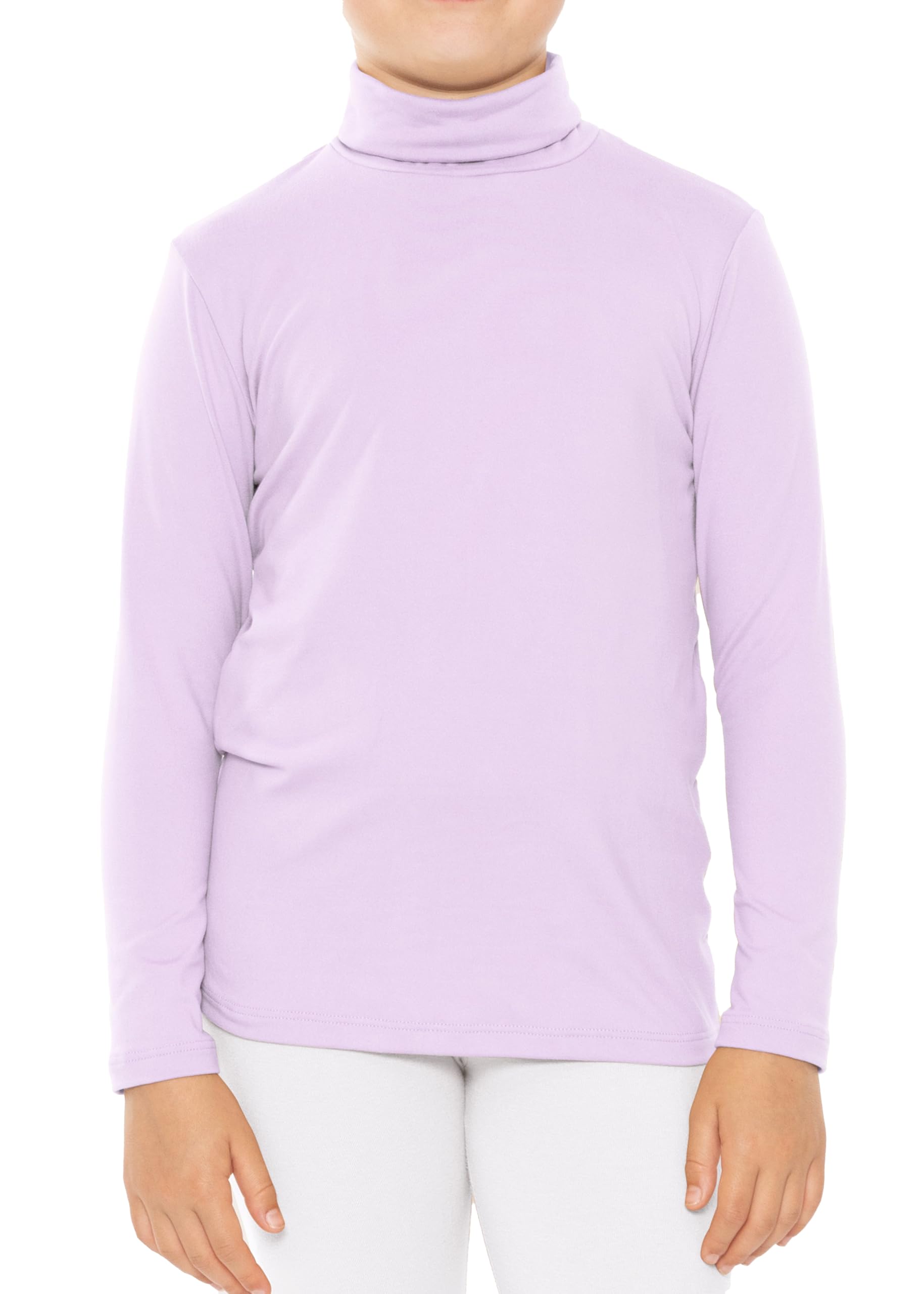 STRETCH IS COMFORT Girl's Oh So Soft Long Sleeve Turtleneck | Youth Size 2-16