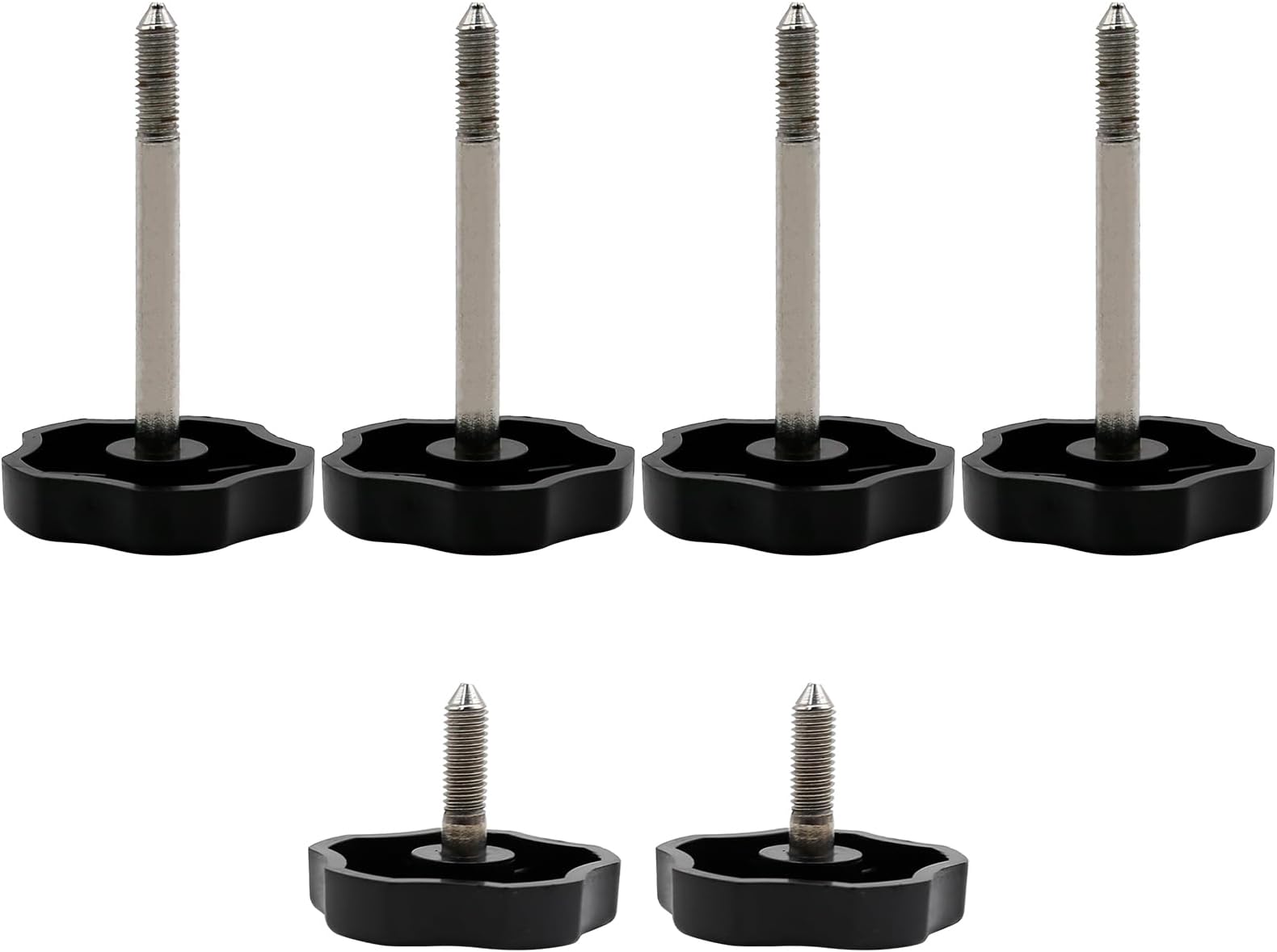4 Pcs Female Knob Screws,Plastic Through Hole Clamping Thread Knob,Diameter Brass Insert Female - View #9
