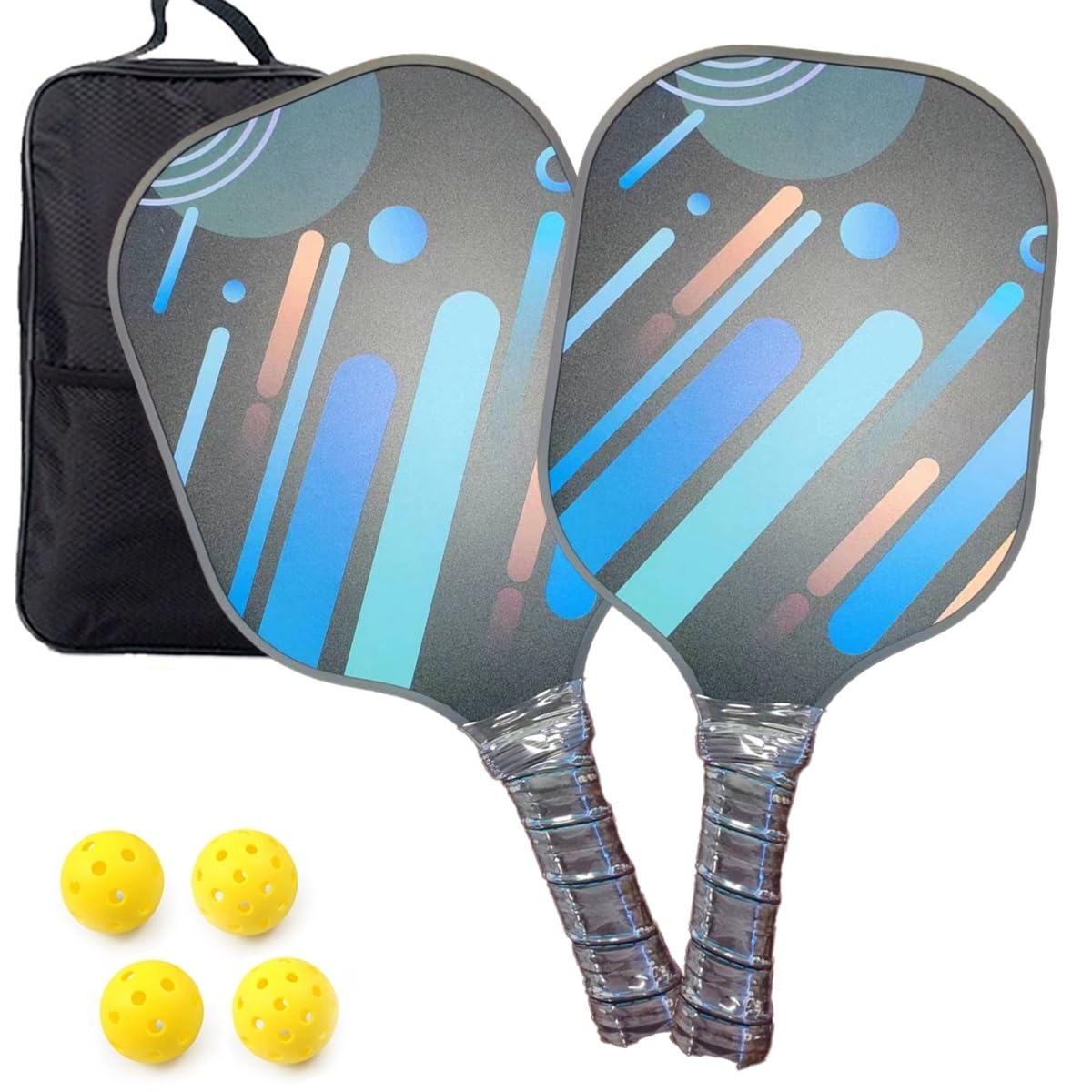 Wiosła do pickleballa, lekkie wiosło do pickleballa do użytku wewnątrz i na zewnątrz z kulkami, dla początkujących i profesjonalistów (Color : K)