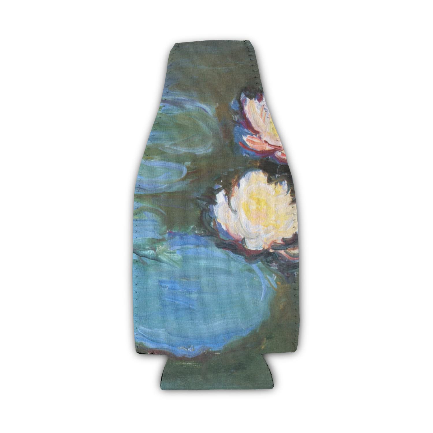 Water Lilies #2 Zipper Bottle Cooler - Set of 4