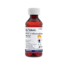 Dr. Talbot\'s Pain + Inflammation Relief Liquid Medicine for Children, Includes Dosage Cup, Grape Juice Flavor, 4 Fl Oz (Packaging May Vary)