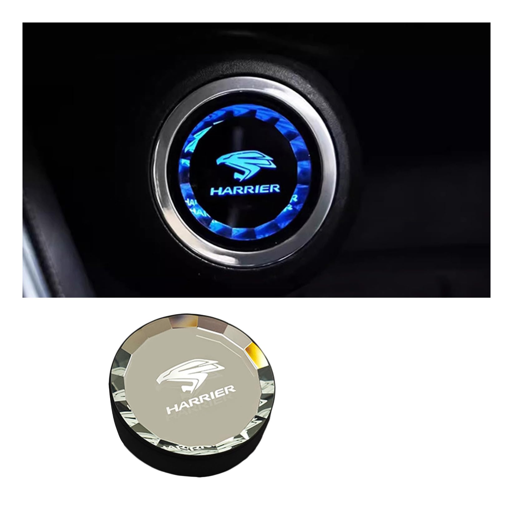 【InnoWave】ハリアー 専用 エンジンスタートカバー HARRIER ハリアー 80系 エンジンスターター スイッチカバー エンジンスタートボタンカバー 完璧なマッチング 純正カスタム
