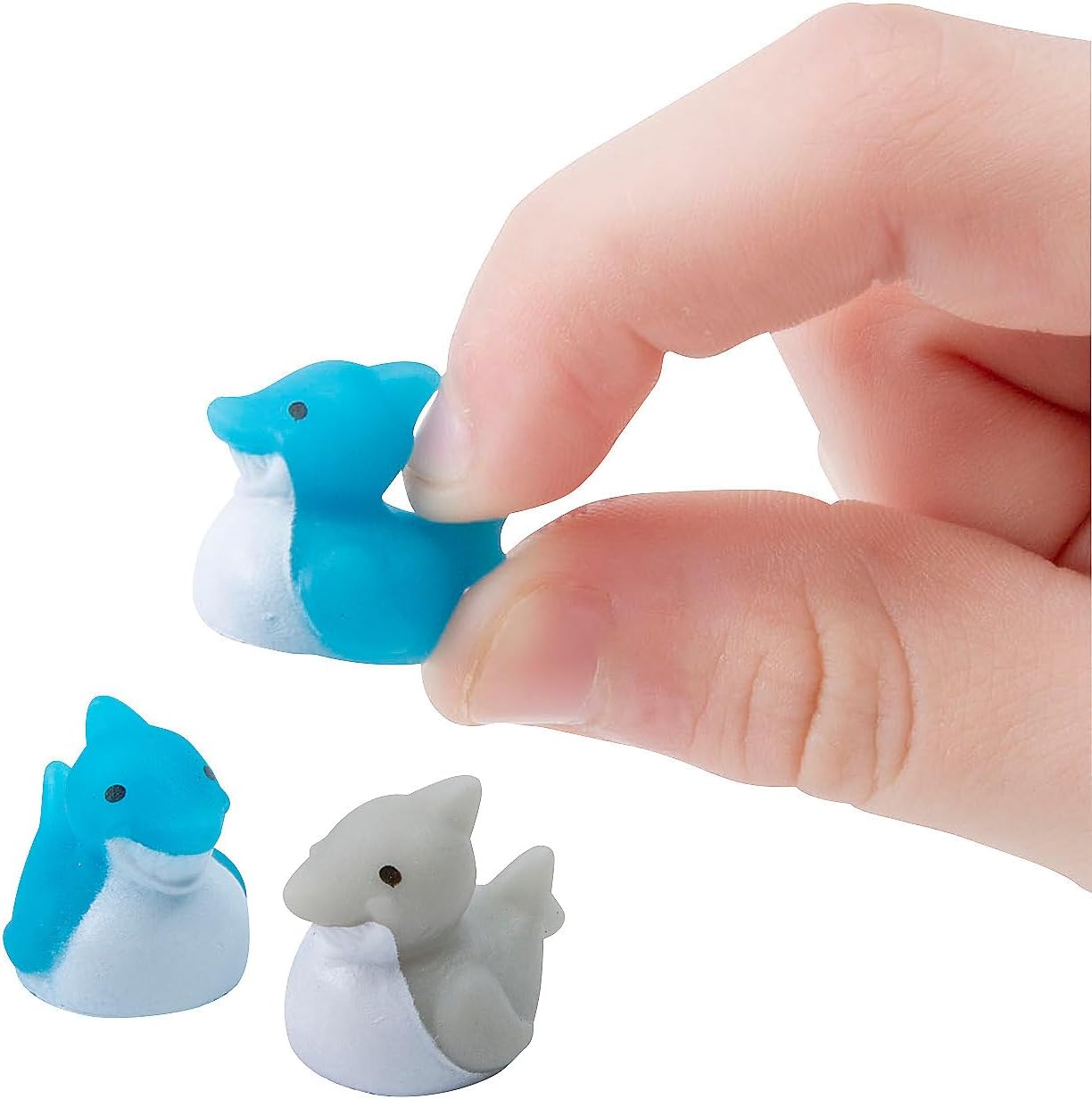Fun Express Micro Shark Rubber Ducks - 24 Piece - Multicolor