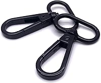 Vista 1 de Cierres giratorios de langosta negros de 1 pulgada para puerta de empuje de 1 pulgada, ganchos giratorios de 1 pulgada para hacer bolsos, cierre