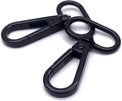 Cierres giratorios de langosta negros de 1 pulgada para puerta de empuje de 1 pulgada, ganchos giratorios de 1 pulgada para hacer bolsos, cierre de