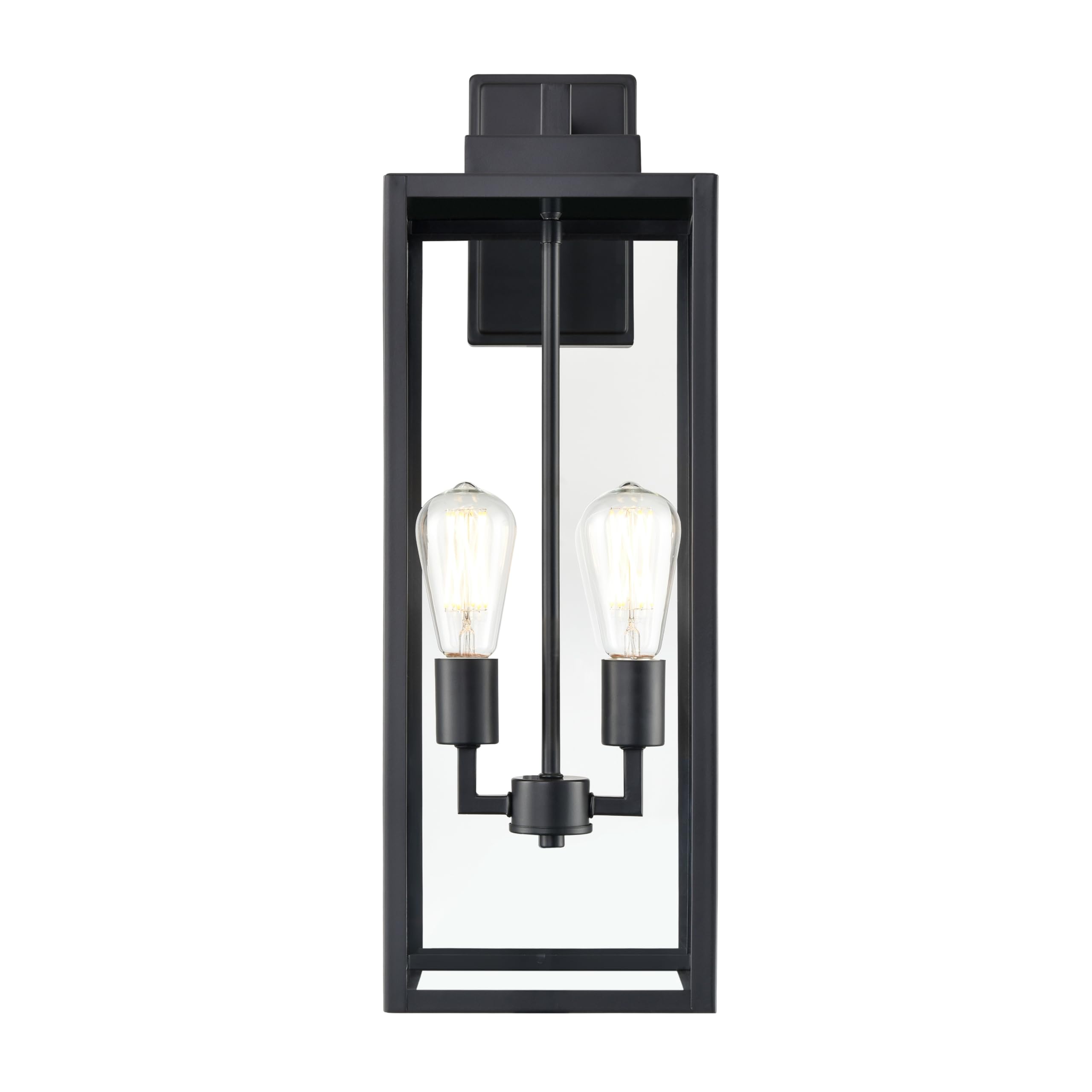 ML Lighting 2-Light Outdoor Wall Sconce - Powder Coated Black
