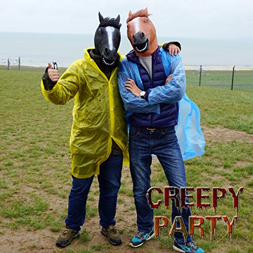 Horse Mask Party Dress Up Horse Head Masks For Adults Men Masquerade (Black) #TOP3