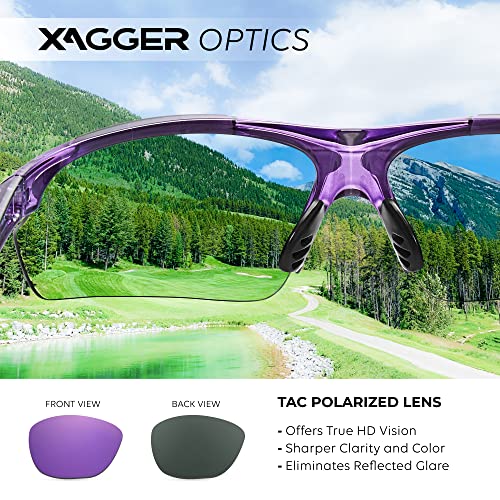 Xagger Polarized Wrap Around Sport Sunglasses For Men Women Uv400 Lightweight Baseball Running Cycling Glasses #TOP3