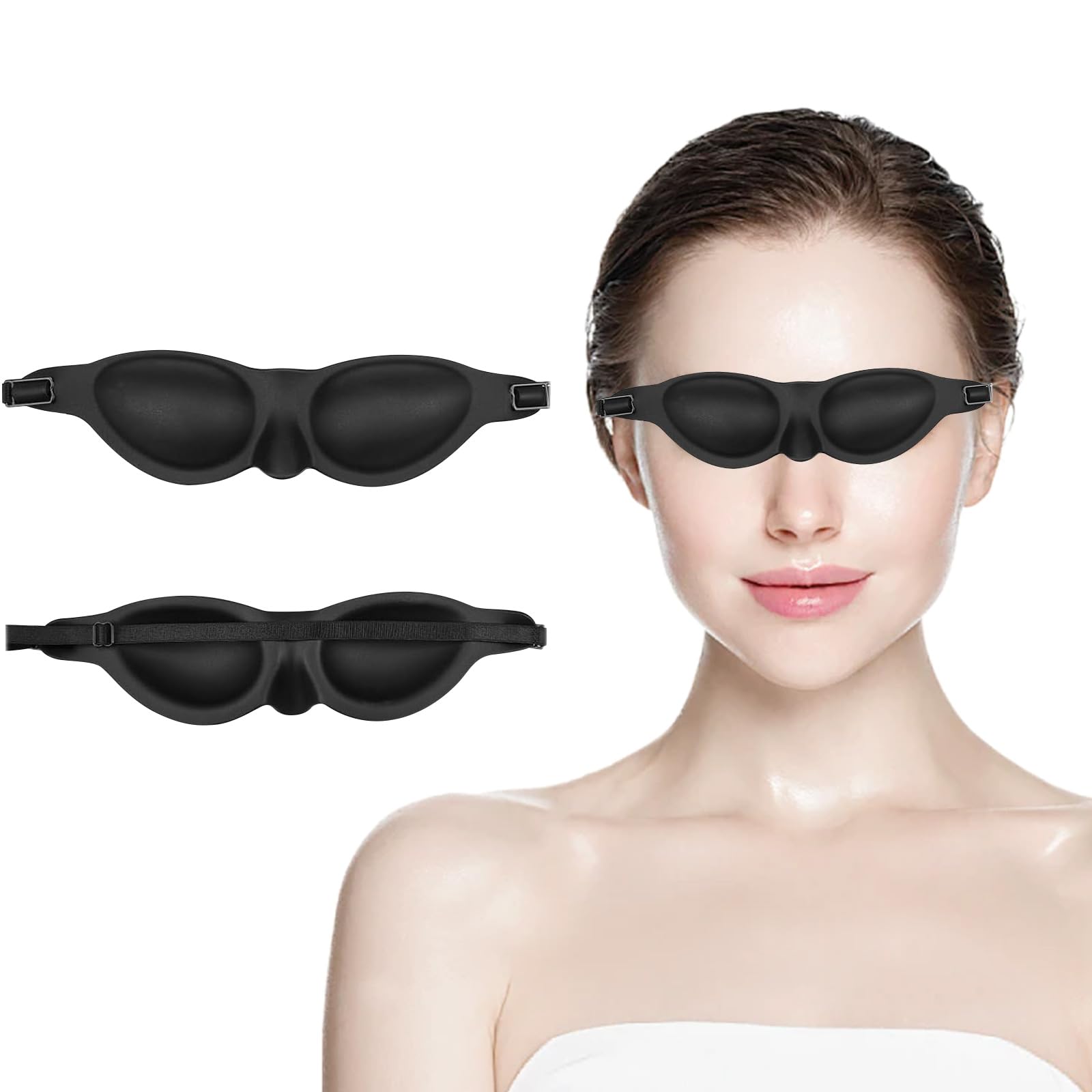 Moisture Chamber Glasses for Dry Eyes, Sleep Moisture Goggles for Dry Eye Night, 3D Eye Mask for Sleeping with Contoured Fit, Reusable Lightweight Moisture Chamber Sleep Mask : Health & Household