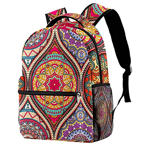 Sac à dos de voyage décontracté au motif géométrique et floral