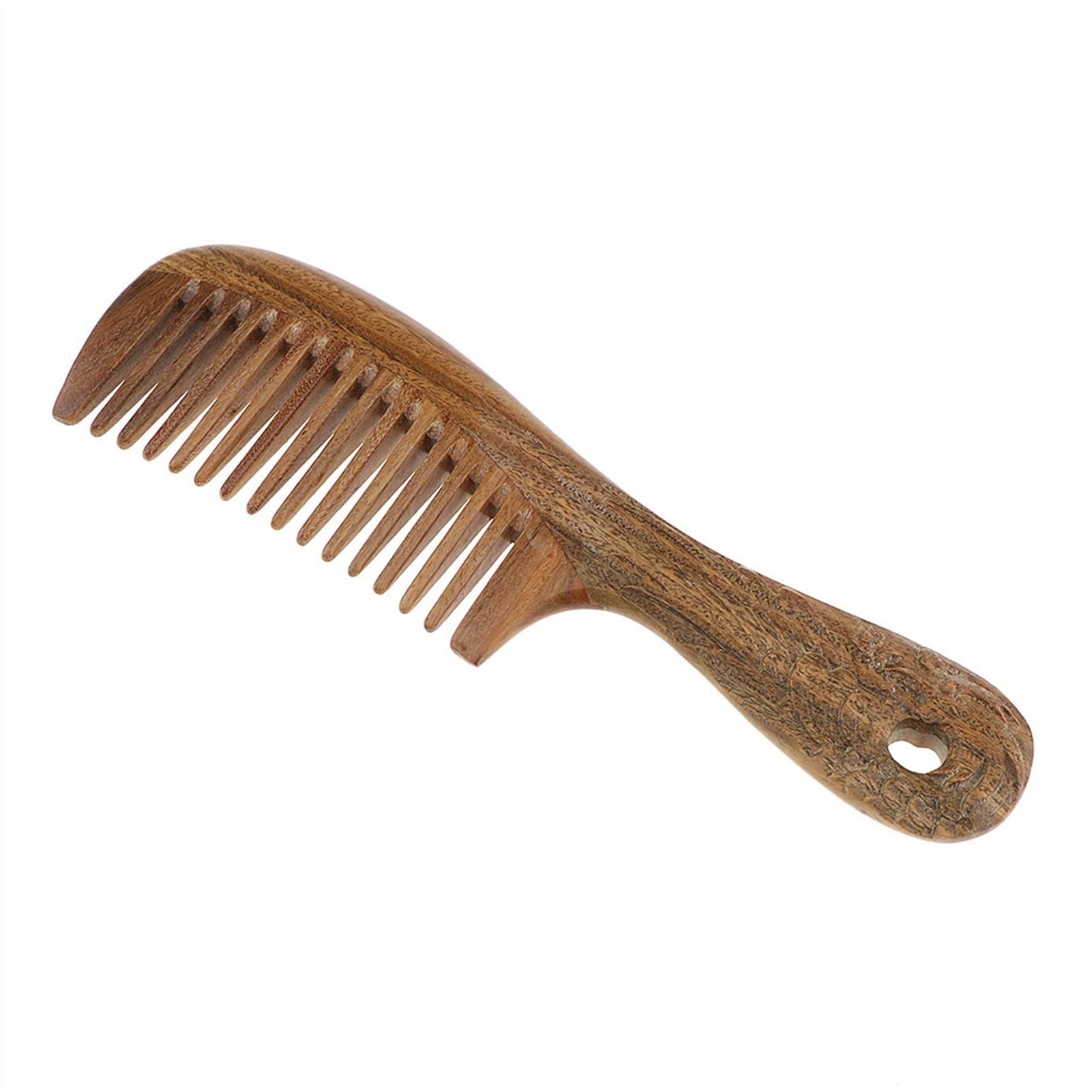 MRKU Peine para el Cuidado del Cabello, Peine para el Cabello Hecho a Mano, Cepillo para el Cabello con Mango para Barba, Cepillo para el Cabello