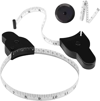 Automatic Telescopic Tape Measure, Body Measure Tape 60 inch 150cm, Self-Tightening Retractable Measuring Tape for Body Accurate Way to Track Weight Loss Muscle Gain by One Hand, 4 Piece