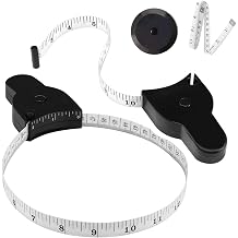 Body Measuring Tape 60 Inch150cm, Body Fat Tape Measure Tool for Accurately Measuring Way to Track Weight Loss Muscle Gain by One Hand 4 Piece