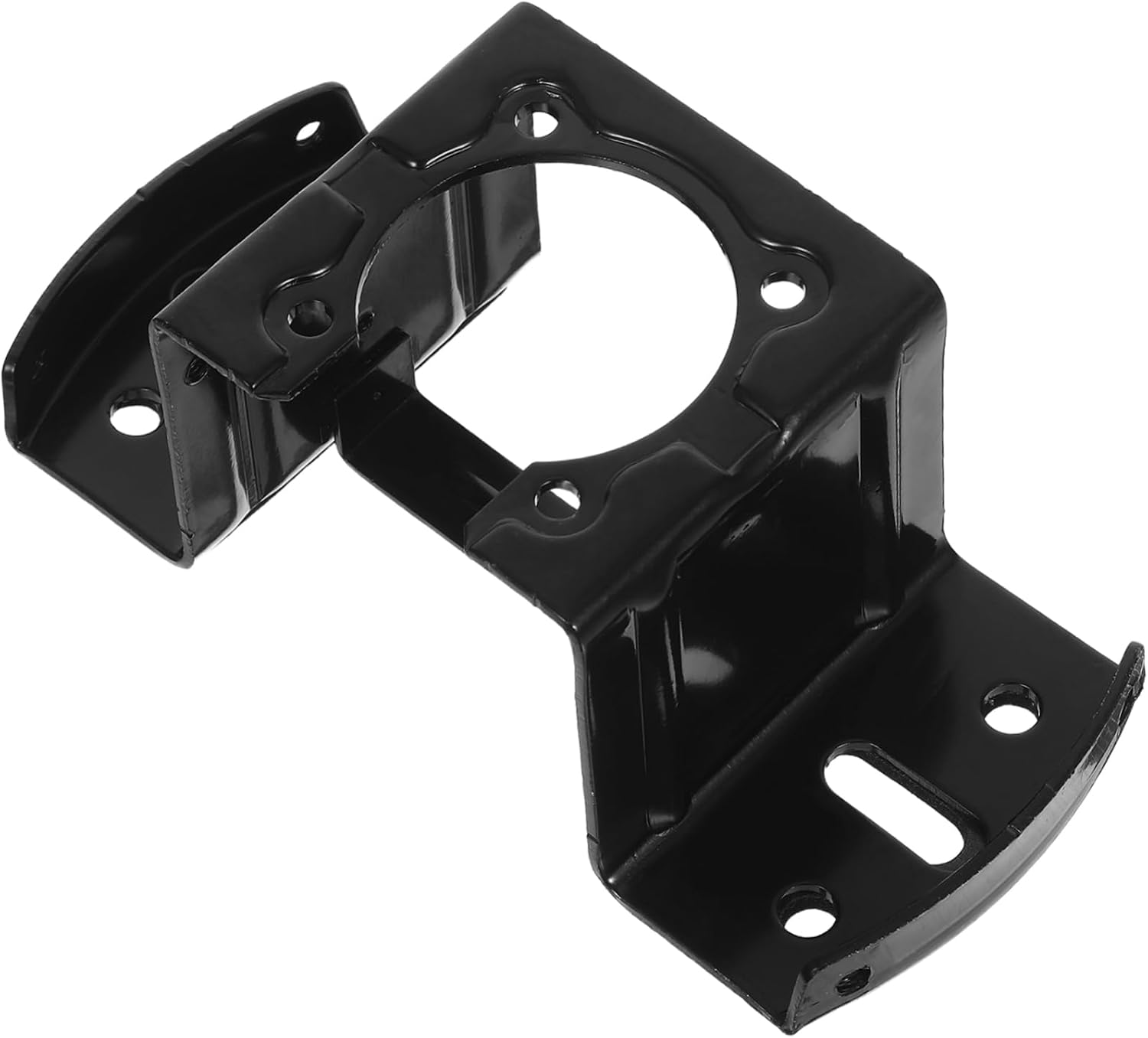 Ceiling Fan Mount Bracket Iron Black for Living Room Simple Install | Hanging Hooks, Cathedral Fit, Replacement Parts for Universal Fans, Sleek Design, Home Use Accessory