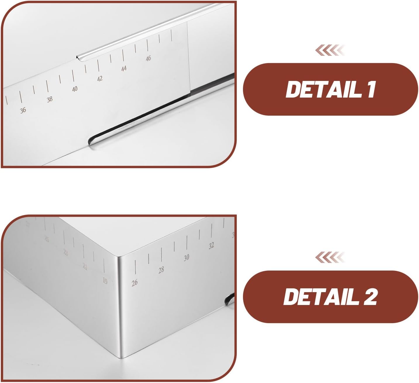 Rectangular Shaped Cake Ring Mold: 9.84inch-18.5inch/ 25cm-47cm Extensible Mousse Cake Cutter Adjustable Tiramisu Pan Pastry Mould Form