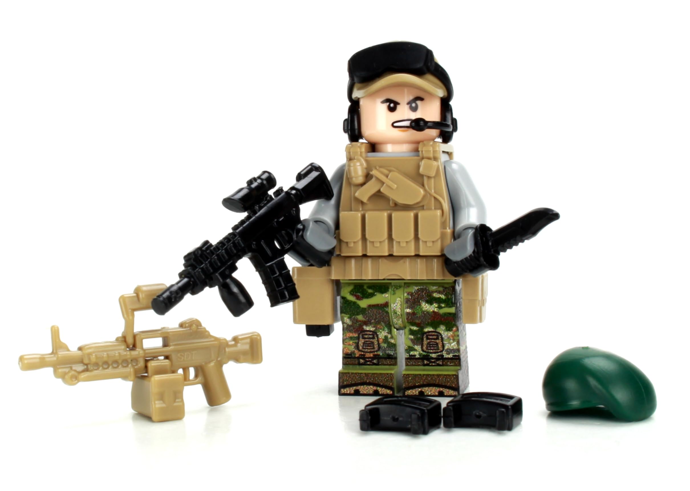 【新品】ATTACK FORCE ミニカー 11台セット ミリタリー Amazon.com: Battle Brick 1.6 Inches Tall Green Beret SF ODA Team