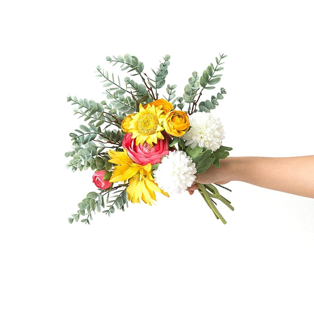 XDLEDMKIZ Artificial Flowers Nordic Style Simulation Bouquet Decoration Ornaments Living Room Bedroom Crafts Fake Flowers,B