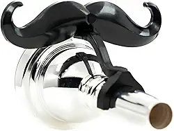 Brasstache - Bigode de encaixe para boca de trombone de haste pequena ou barítono