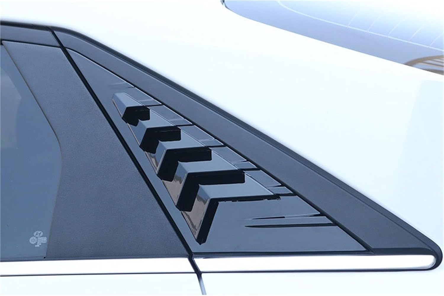 for 2021 2022 Car Rear Louver Window Side Shutter