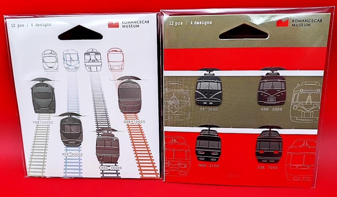 小田急ロマンスカー クリップ 現役4車種 引退4車種 セット