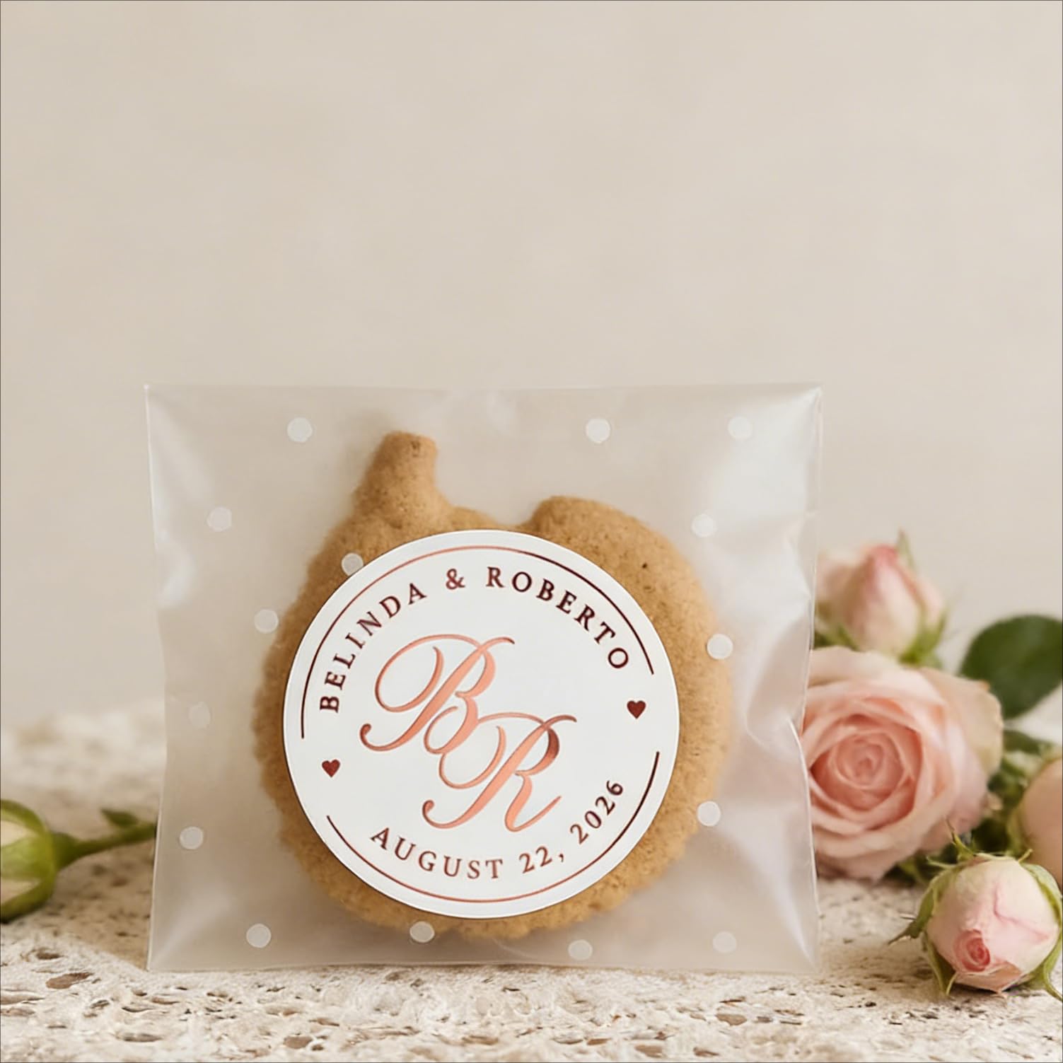Personalised Thank You Stickers Gold Foil Stickers Custom Round Labels with Business Logo Name or Text for Small Business Packaging Wedding Favours, Baby Shower, Birthday Party & Gift Boxes