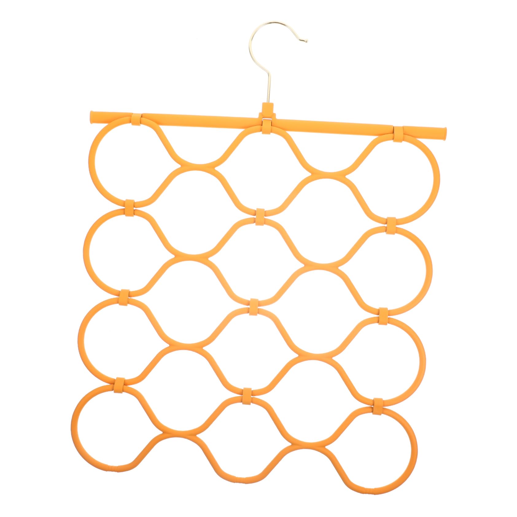 HOOTNEE Space Saving Scarf Hanger Multi Functional Folding Organizer for Home Four Storage Rack for Scarves and Belts Lightweight Design for Neat Wardrobe Organization