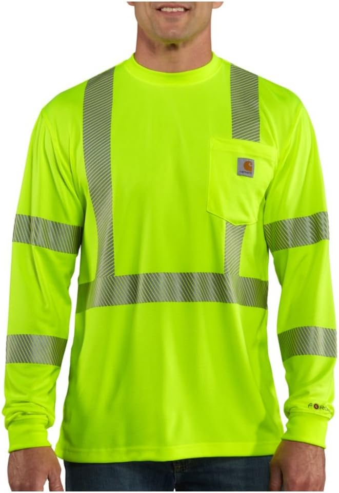 Carhartt Men's HV Force Relaxed LS Class 3 T-Shirt - Image 2