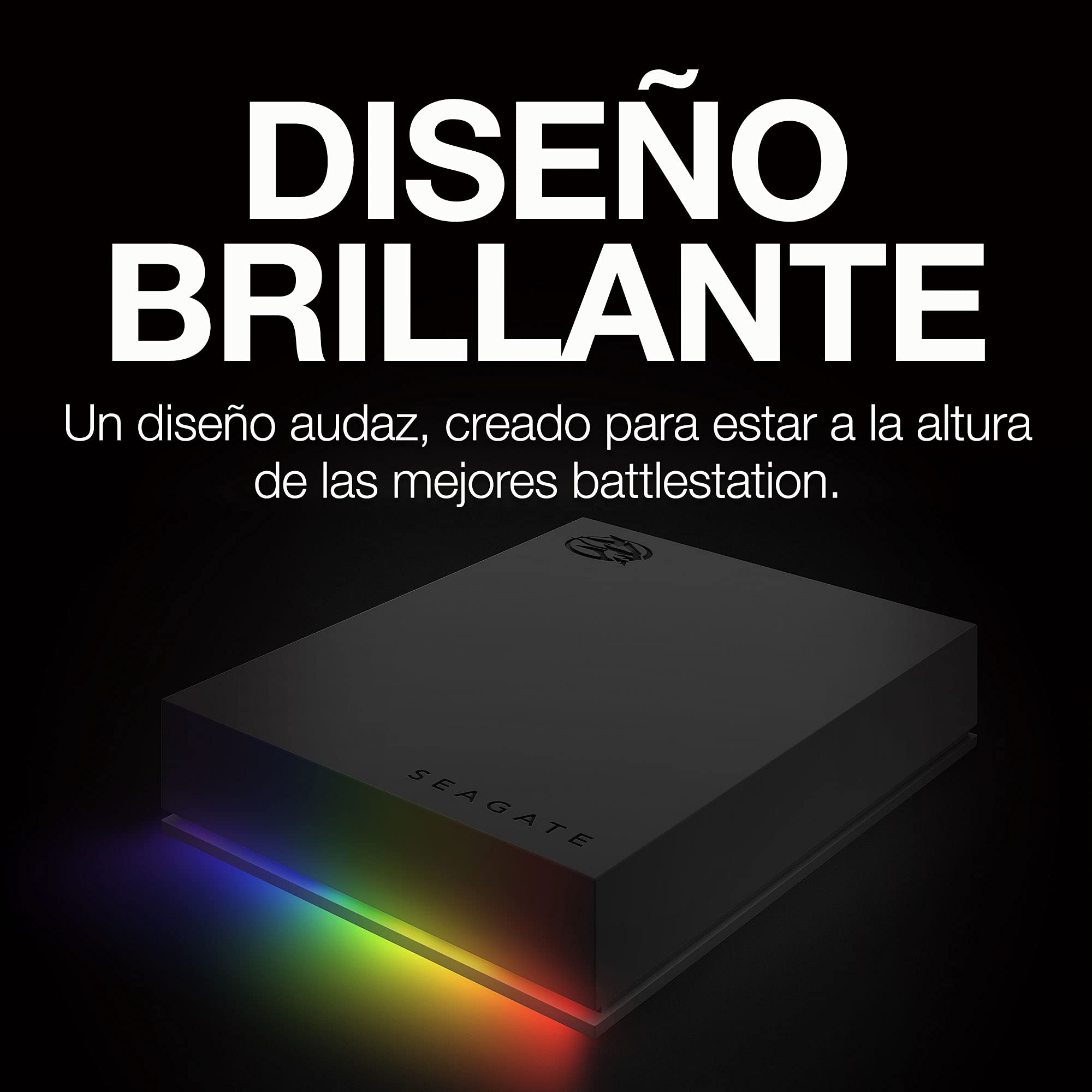 Seagate FireCuda Gaming HDD 5TB, Disco Duro Externo Portátil, PC Gaming, USB 3/2, incl. servicio de rescate (STKL5000400)