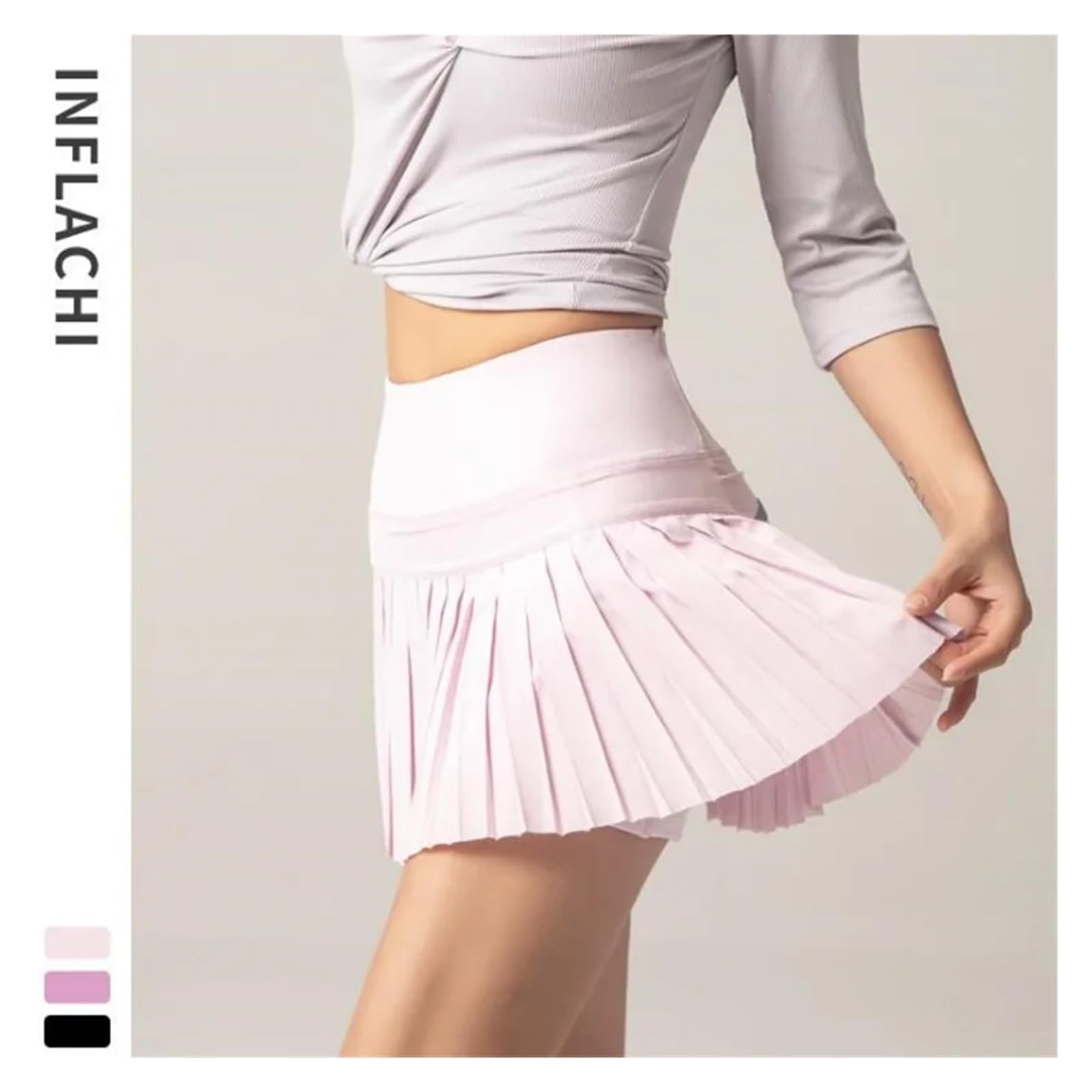 Falda Tenis Mujer Faldas de Tenis for Mujer, Pantalones Cortos Plisados ​​de Golf, Deportivos, de Fitness, con Bolsillo, de Cintura Alta, for Yoga, Correr, Ropa de Gimnasio(Dark Green,XXL)