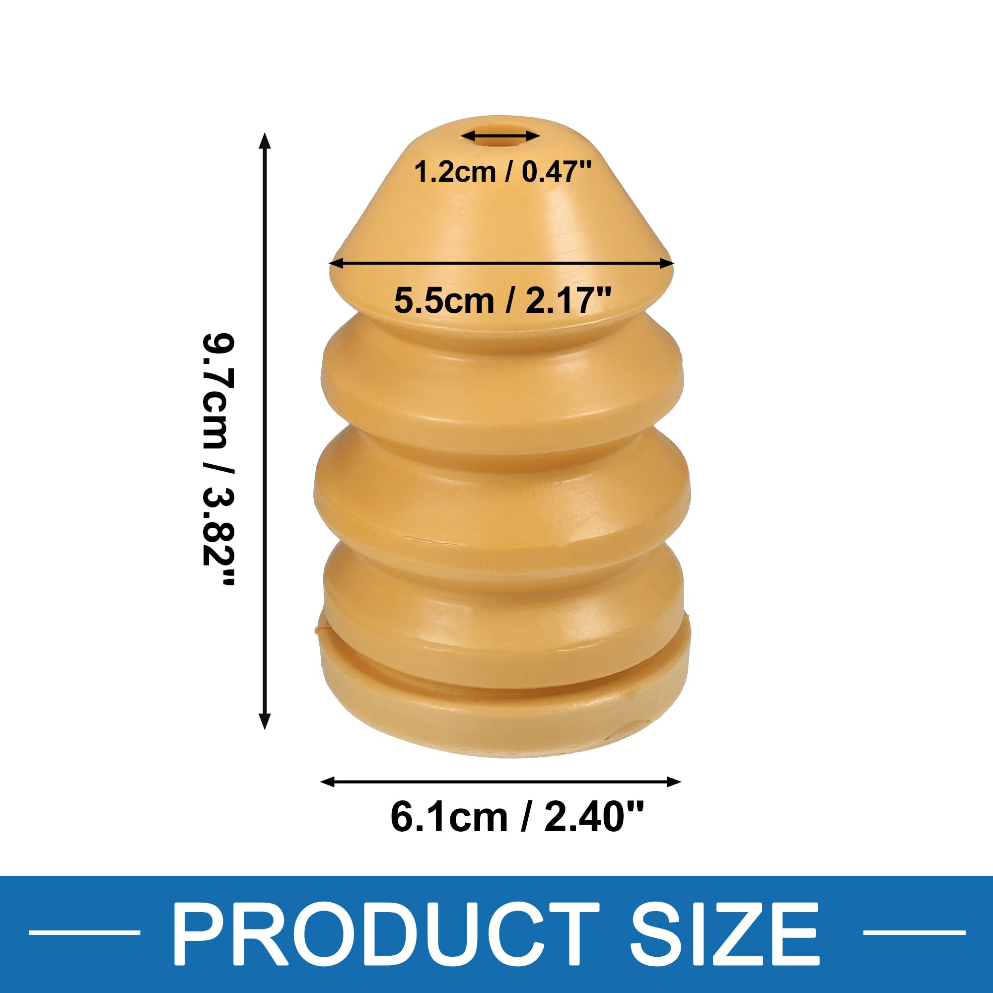 A ABSOPRO Ogranicznik zawieszenia osi tylnego górnego amortyzatora do Jeep Liberty 2002-2007 2,4 l 2,8 l 3,7 l (opakowanie 2)