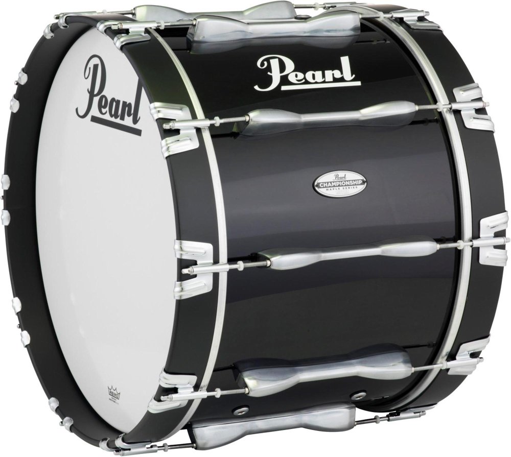 Pearl 28 x 14 in. Championship Maple Marching Bass Drum Midnight Black