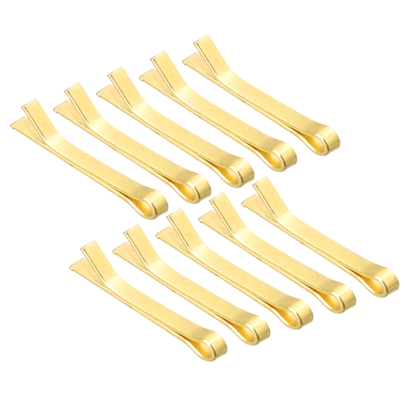 sourcing map 10Pcs Tiny Doll Hair Pins 11mm/0.43in Mini Metal Hair Clips