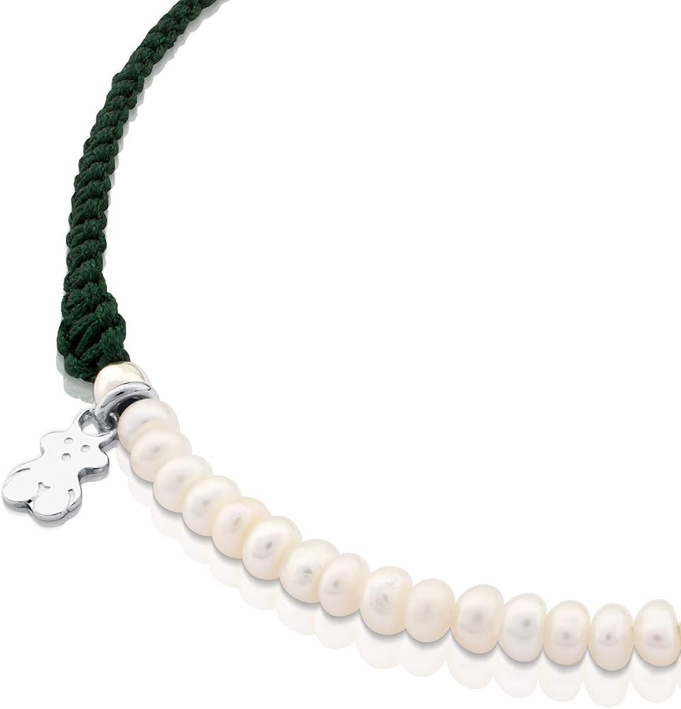 Braccialetto elastico in legno con medaglia madonna mir., in legno