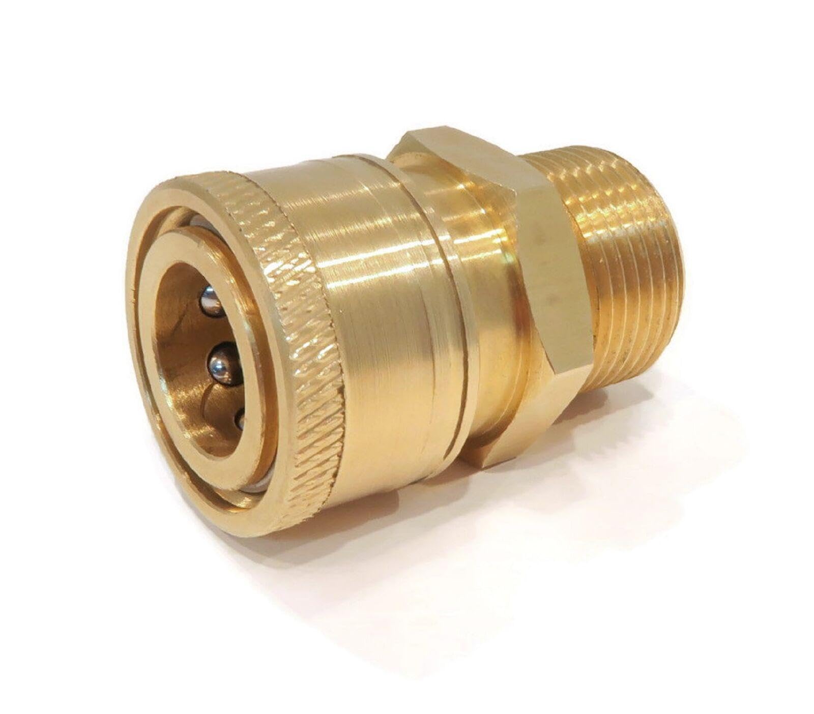 FOLIAGE for M22 MPT X 3/8 Brass Quick Connect Coupler for Annovi Reverberi AL464 Adapter