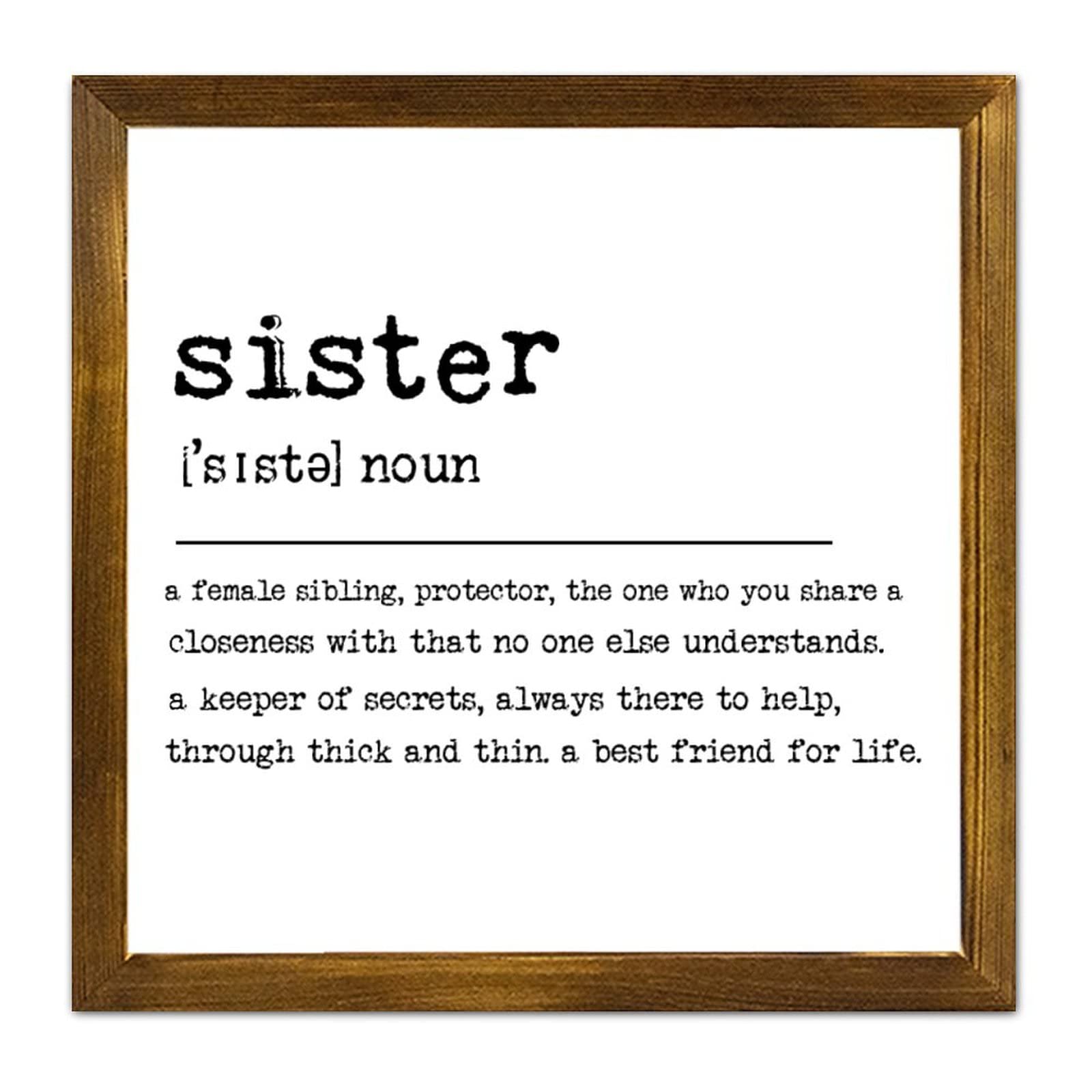 Sister Definition Quotes Poster Fox | Personalised Soul Sister