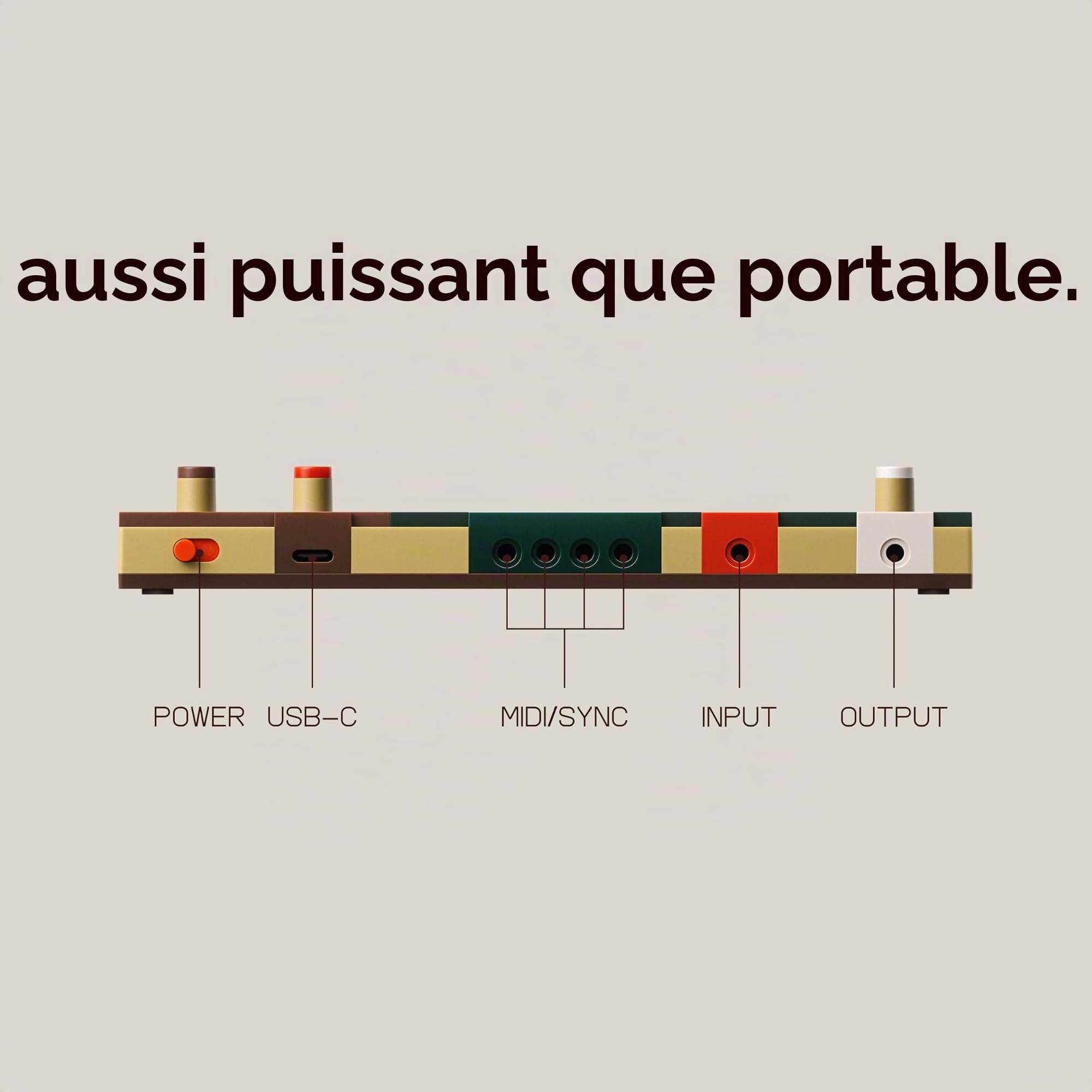 Teenage Engineering EP-1320 séquenceur médiéval, échantillonneur électronique médiéval (avec Microphone et Haut-Parleur, Grande bibliothèque d'instruments)