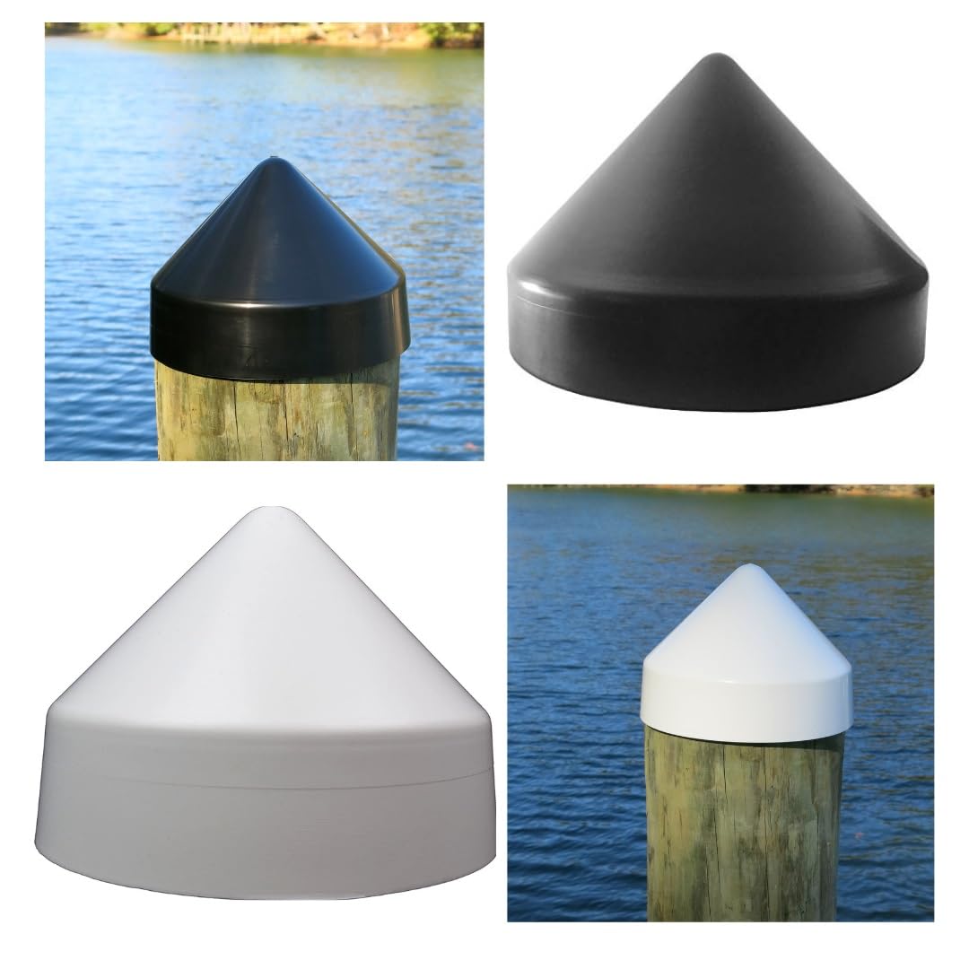 Snapklik.com : Marine Dock Piling Cone, Piling Cap, 100% Polyethylene ...