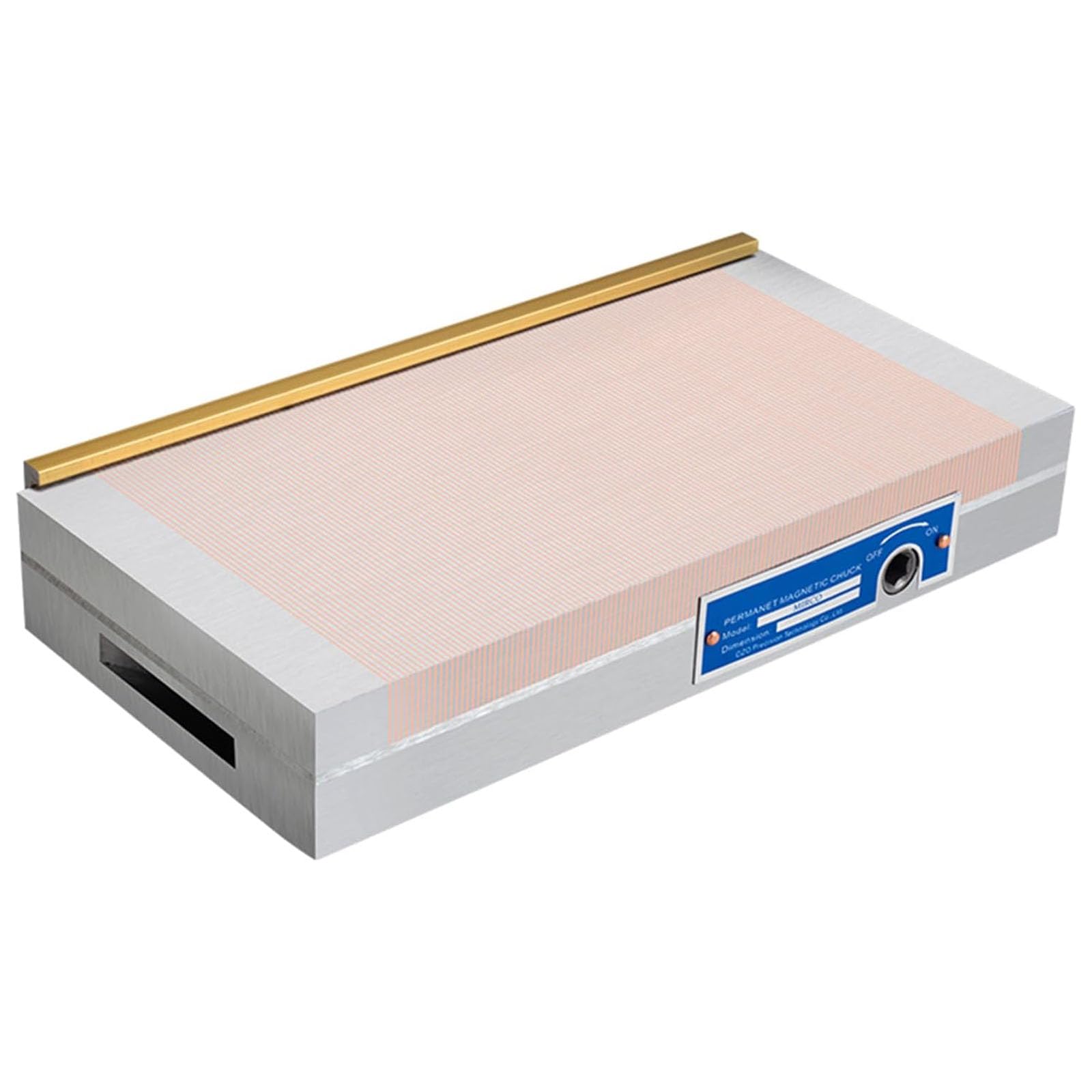 Mandril Magnético Permanente, Mandril De Sujeción Magnética De 100 * 175 Mm, con Llave, Poste Magnético De 0,5 + 1,5, Fuerza De Succión ≥ 150N / Cm², para Piezas De Trabajo Magnéticas