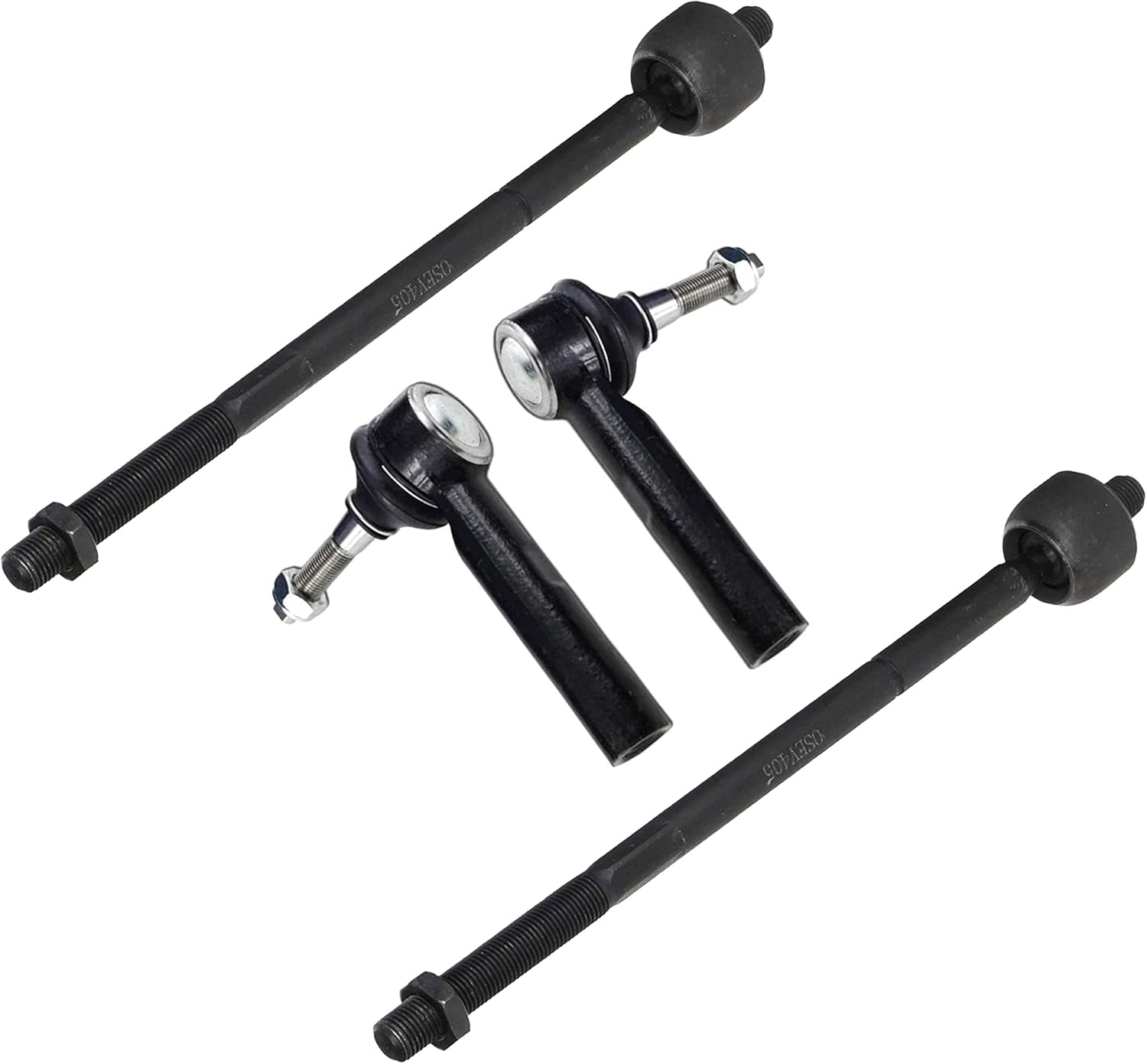 4 Pc Suspension Kit Outer and Inner Tie Rod Ends ES3537 EV405 Compatible with 2001-2004 Chrysler Town & Country Dodge Caravan - PartsW