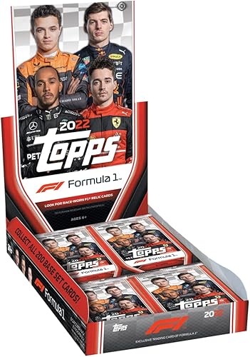 2022 Topps F1 Formula 1 Racing Hobby Box (20 Packs/8 Cards)