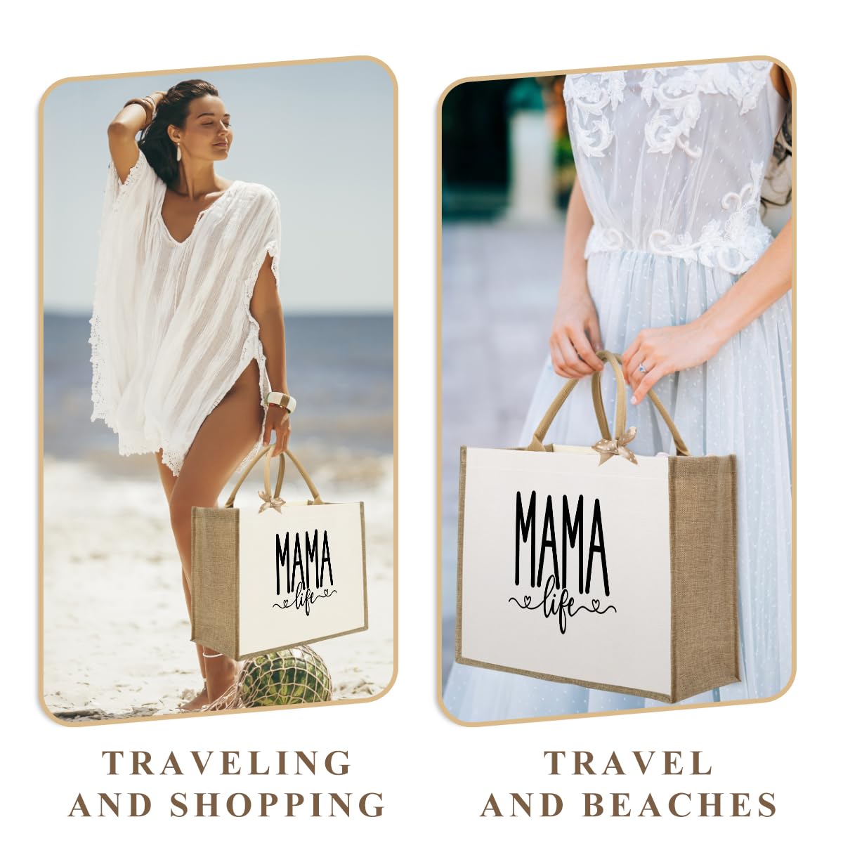 Bolsa de basura Healthy Boss Best Ball Mom Nana Auntie Mimi Granny Mamaw Mamaw Mama Gifts Bolsas de arpillera reutilizables para mujer