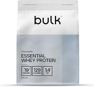 Bulk Essential Whey Protein Powder Shake, Chocolate, 500 g, 14 Servings, Packaging May Vary