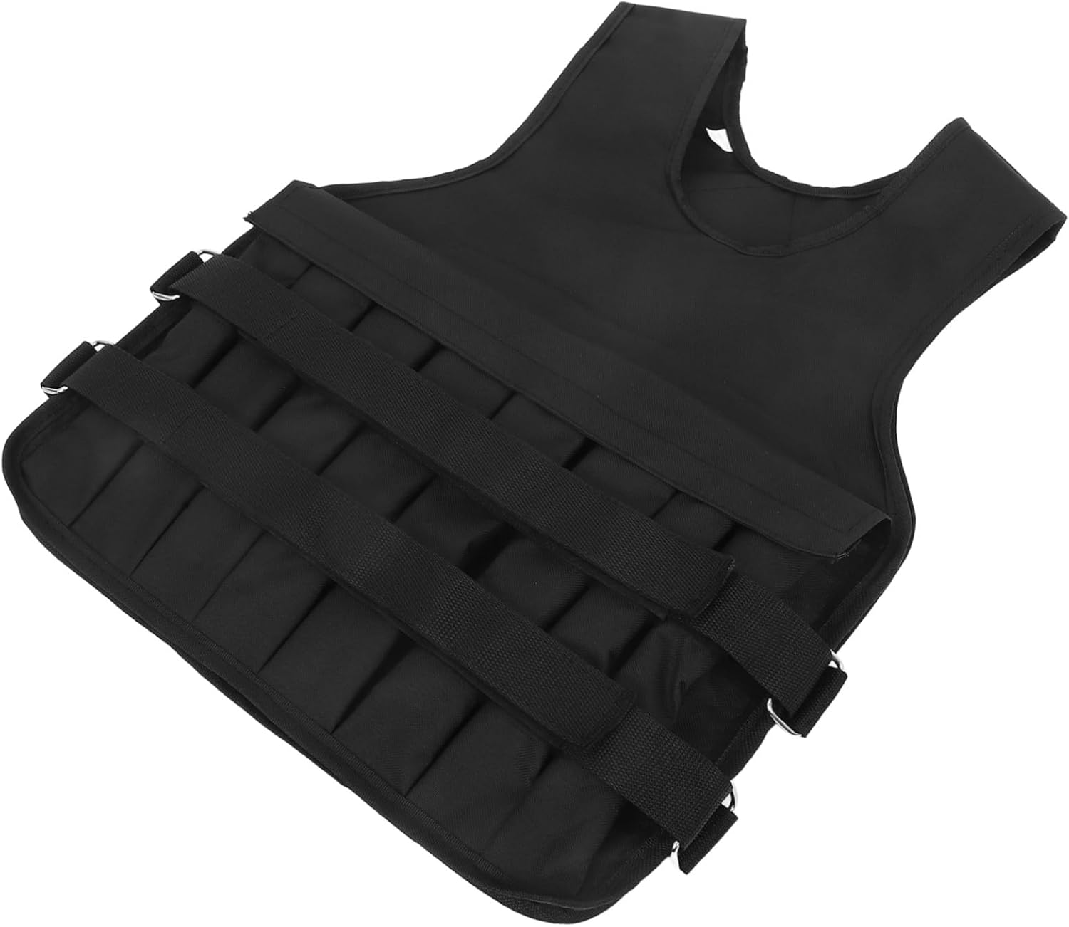 Adjustable Oxford Cloth Running Vest Weighted Fitness Vest for Men and Women Breathable with Removable Weights for Strength and Endurance