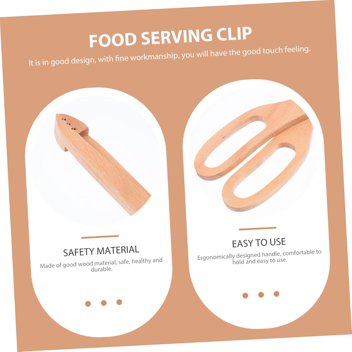 Cabilock 5pcs Multi-functional Buffet Food Tongs Bread Clamp for Home Cooking for Grilling Parties and Daily Use Kitchen Clamp for Serving Foods