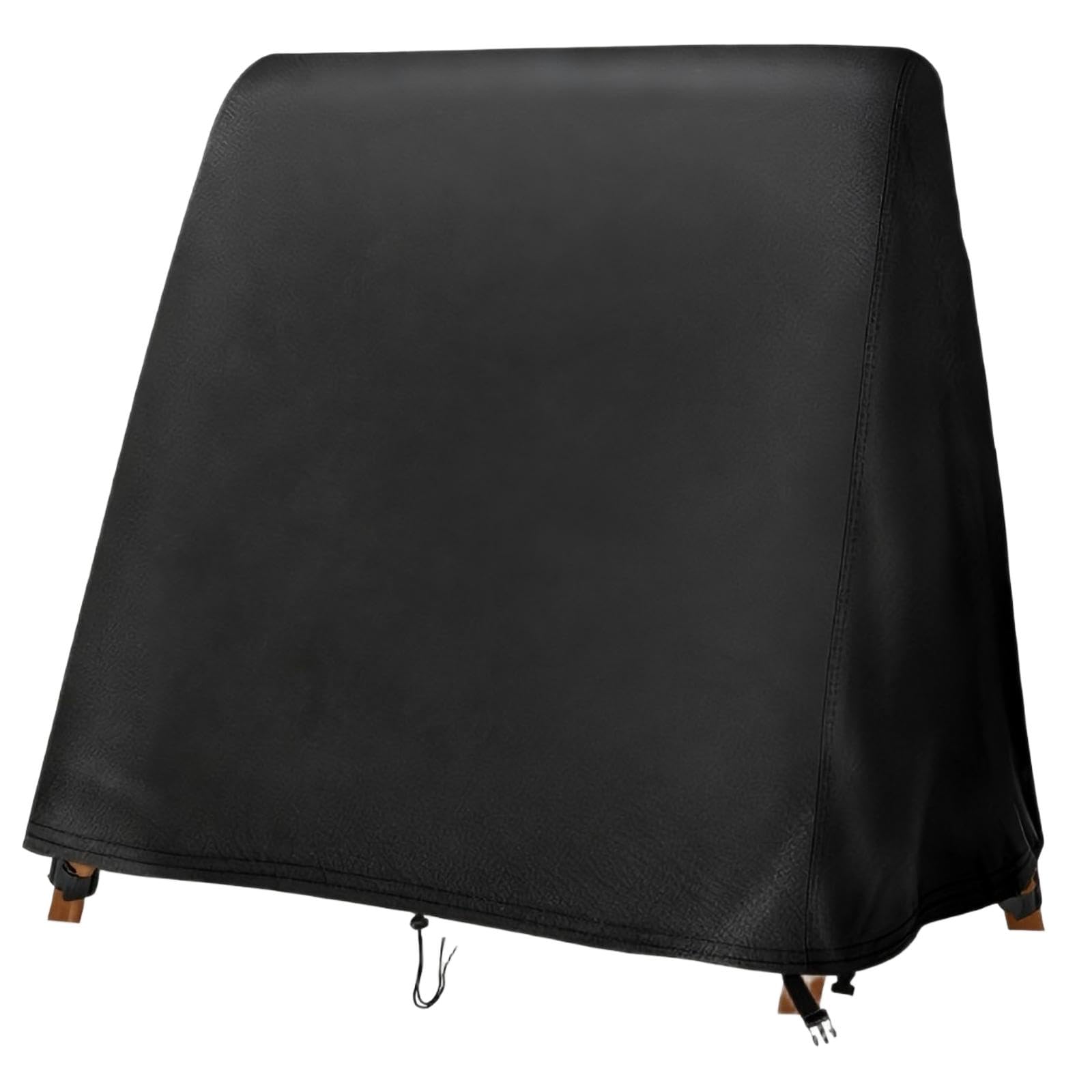 Hohong 4 Seater Garden Swing Cover Waterproof, Outdoor Swing Chair Covers Windproof 420D Heavy Duty Fabric Garden Hammock Cover-232x206x223cm(Black) — image 1