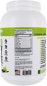 NutraBio Grass Fed Whey Isolate Protein Powder - 25G of Protein Per Scoop - Sugar Free Natural Lean Muscle Protein Supplement - Vanilla - 2 Pounds, 29 Servings