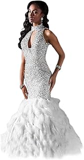 Amazon Com Rhinestone Mermaid Wedding Gowns